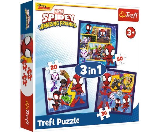 TREFL SPIDEY Комплект пазлов 3в1 Пазлы