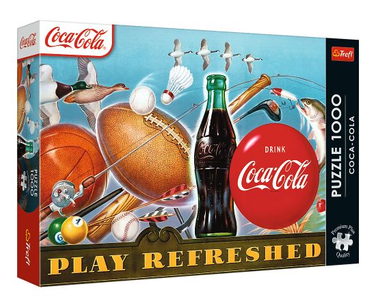 TREFL Premium Plus Puzle Coca-Cola: Play Refreshed, 1000 gab. Puzles