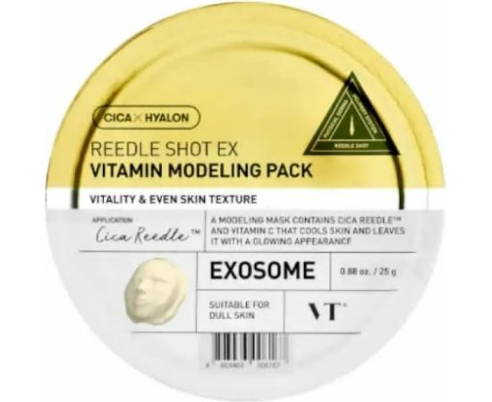 VT COSMETICS Reedle Shot EX Vitamin Modeling Pack Sejas Maska 25 g Spoguļi un Sejas kopšanas ierīces