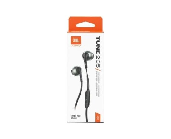 JBL Tune 205 Vadu Austiņas Black Austiņas