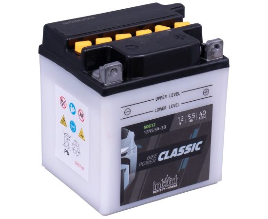 103 x 90 x 114 - + Intact Bike Power 12V 5,5Ah(c20) 40A(EN) 12N5.5A-3B EAN4250227522311 Akumulatori