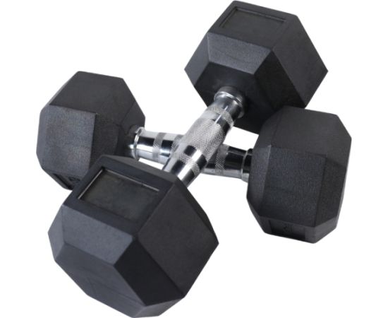 Sešstūra hanteles inSPORTline Hexclusive 10 kg Hanteles