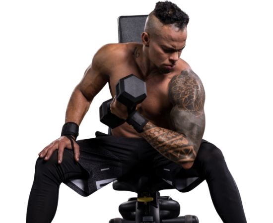 Sešstūra hanteles inSPORTline Hexclusive 10 kg Hanteles