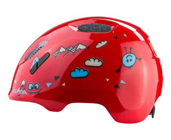 Kask rowerowy ALPINA XIMO 2 RED SMILE GLOSS 49-54 Велосипедные шлемы