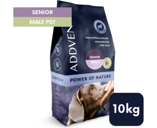 ADDVENA POWER OF NATURE dla starszych psów małych ras 10kg Suņu barība