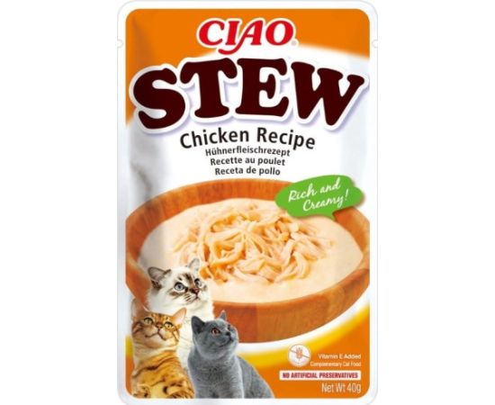 INABA CAT CIAO STEW CHICKEN 40g Консервы кошек