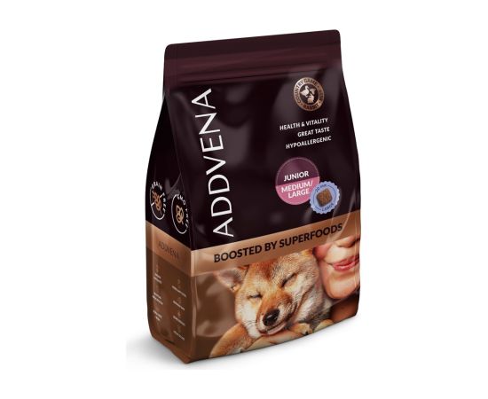 ADDVENA BOOSTED BY SUPERFOODS dla szczeniąt średnich i dużych ras 2,5kg Suņu barība