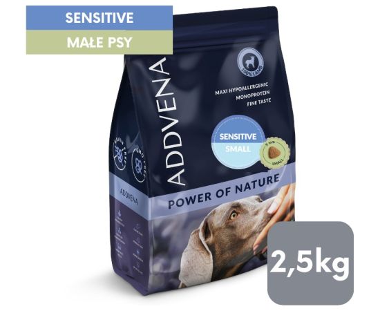 ADDVENA POWER OF NATURE Sensitive dla psów wrażliwych małych ras 2,5kg Suņu barība