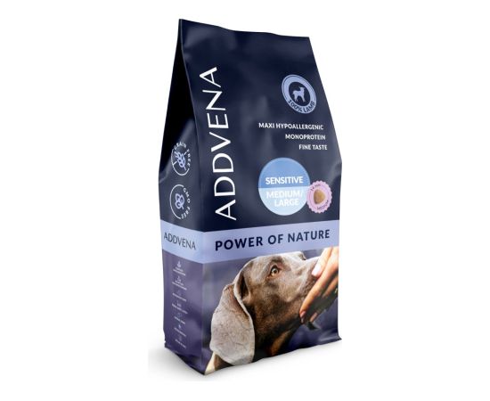 ADDVENA POWER OF NATURE Sensitive dla psów wrażliwych średnich i dużych ras 10kg Suņu barība