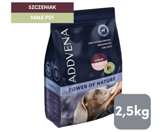 ADDVENA POWER OF NATURE dla szczeniąt małych ras 2,5kg Suņu barība