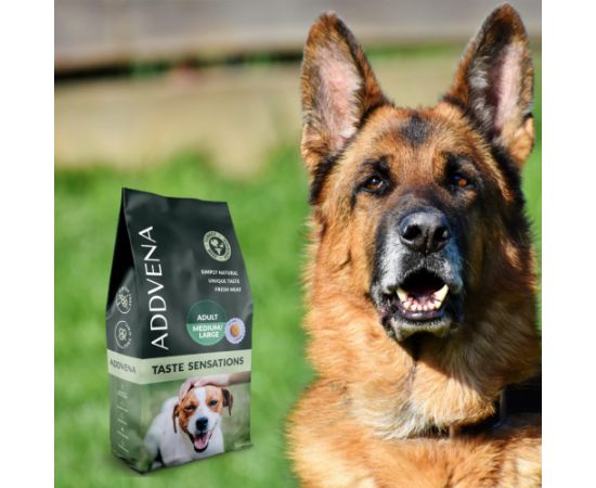 ADDVENA TASTE SENSATIONS dla dorosłych psów średnich i dużych ras 10kg Suņu barība