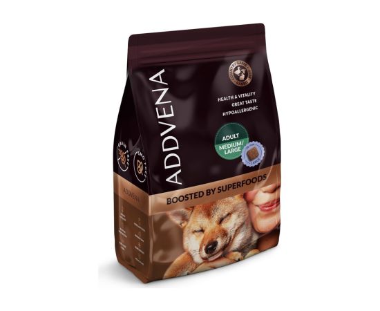 ADDVENA BOOSTED BY SUPERFOODS dla dorosłych psów średnich i dużych ras 2,5kg Suņu barība