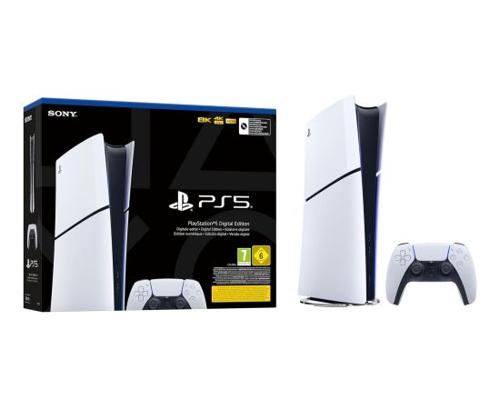 Console Sony PlayStation 5 Digital Slim Edition 1TB SSD Wi-Fi Black, White Игровые приставки
