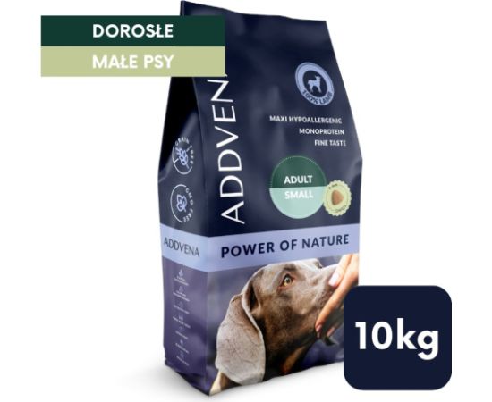 ADDVENA POWER OF NATURE dla dorosłych psów małych ras 10kg Suņu barība
