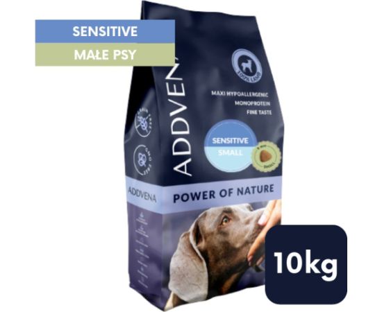 ADDVENA POWER OF NATURE Sensitive dla psów wrażliwych małych ras 10kg Suņu barība