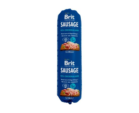 BRIT Premium Sausage Chicken Lamb Karma mokra dla psa 800g Suņu barība