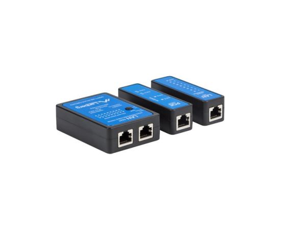 Lanberg NT-0404 network cable tester PoE tester Black, Blue Testeri un mērierīces