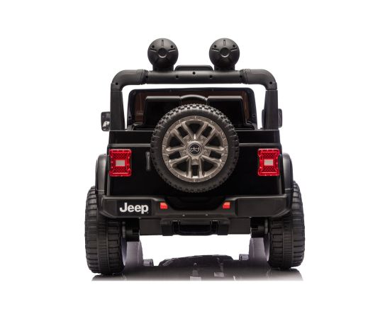 Lean Cars Jeep Rubicon 4x4 DK-JWR556 4x200W 24V Black Battery-Operated Vehicle Новости - Детские товары