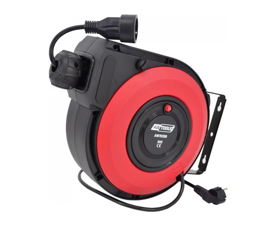 Pagarinātājs saritināms uz spoles AWTools AW70266; 3x1,5 mm²; 20 m Strāvas pagarinātāji