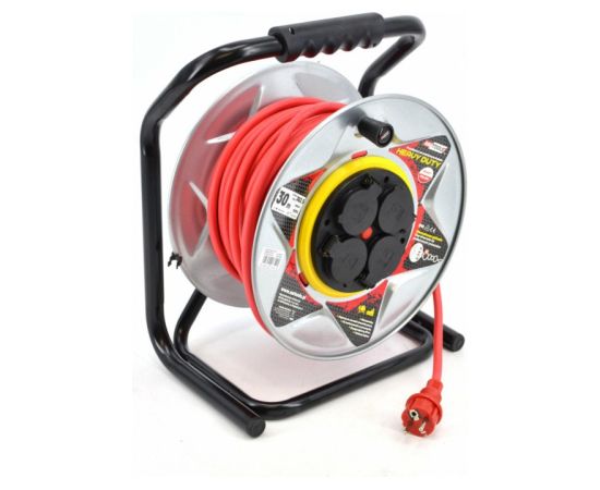 Pagarinātājs saritināms uz spoles AWTools AW70252; 3x1,5 mm²; 40 m Strāvas pagarinātāji