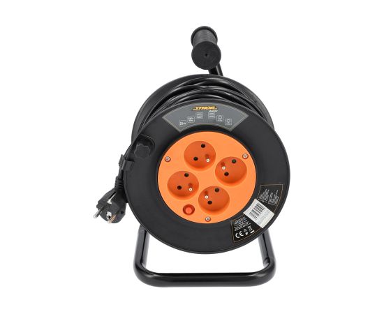 Pagarinātājs saritināms uz spoles Sthor 82692; 25 m; 3Gx1,0 mm² Strāvas pagarinātāji