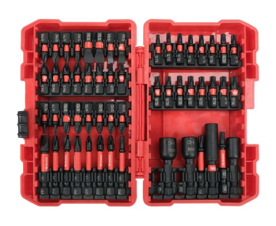 Skrūvgriežu uzgaļu komplekts Yato YT-04617; 1/4''; 54 gab. Аксессуары для дрелей