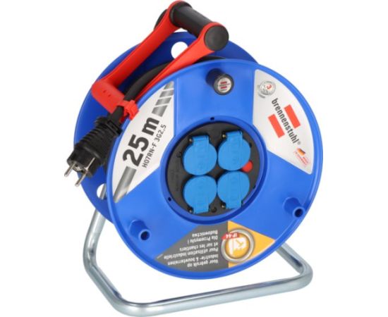 Pagarinātājs saritināms uz spoles Brennenstuhl 1208444; 25 m Strāvas pagarinātāji