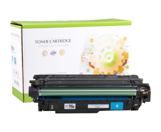 Compatible Static Control HP 653A (CF321A) Toner Cartridge, Cyan Lāzerprinteru izejmateriāli