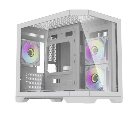 Darkflash Darflash FT418 computer case + 6 aRGB fans (white) Datoru korpusi