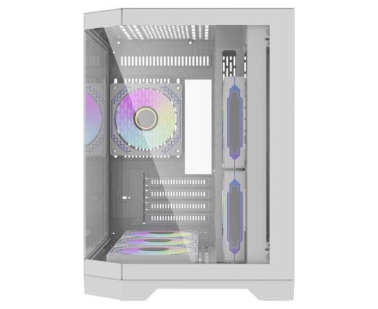 Darkflash Darflash FT418 computer case + 6 aRGB fans (white) Datoru korpusi