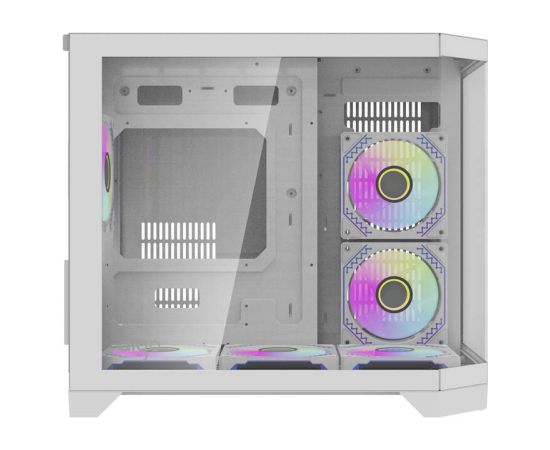 Darkflash Darflash FT418 computer case + 6 aRGB fans (white) Datoru korpusi