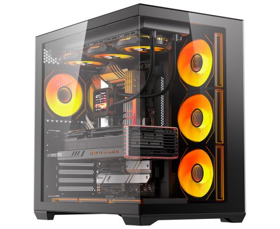 DarkFlash C280 computer case (black) + 7 fans Datoru korpusi