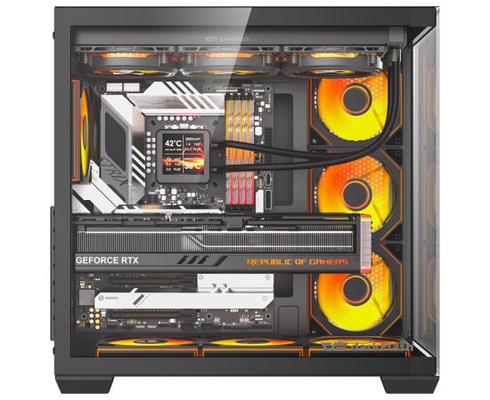 DarkFlash C280 computer case (black) + 7 fans Datoru korpusi