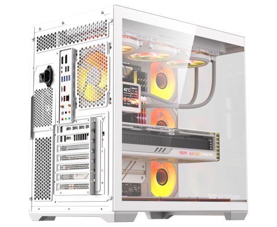 DarkFlash C280 computer case (white) + 7 fans Datoru korpusi