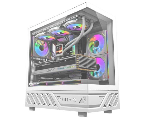 DarkFlash DS950 computer case (white) + 6 fans Корпуса