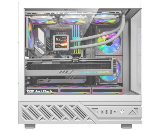 DarkFlash DS950 computer case (white) + 6 fans Корпуса