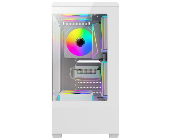 DarkFlash C365 computer case (white) + 5 fans Datoru korpusi