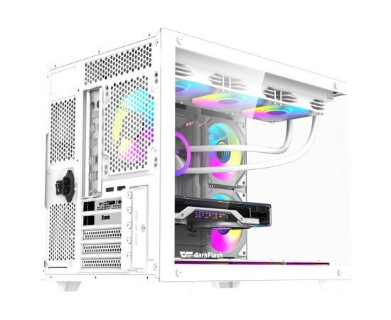DarkFlash B275 PRO computer case (white) + 6 fans Корпуса
