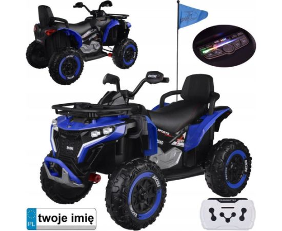Jokomisiada Duży quad na akumulator dla dziecka 4x4 PA0328 Niebieski Jaunumi, Bērnu preces