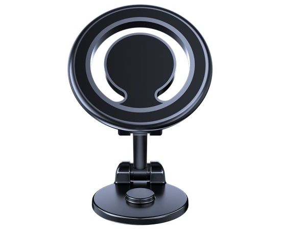 iLike   C62 Metal Panel Fix Universal Magnetic magsafe Ring size Smartphone adjustable holder Black Telefonu Turētāji Auto Velo Moto