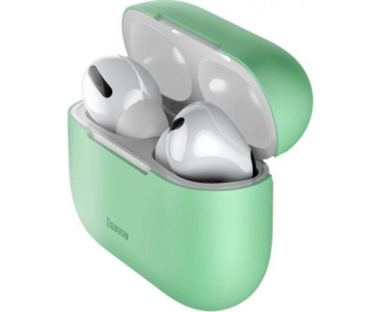 Baseus Apple  Silica Silicone-Gel Protective case for Apple Airpods Pro Green Чехлы - альтернативные