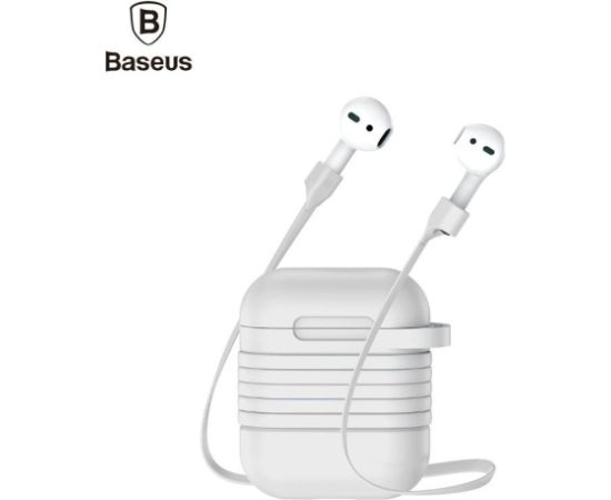 Baseus Apple  Silicone Protective case with Magnetic Strap for AirPods headphones Grey Чехлы - альтернативные