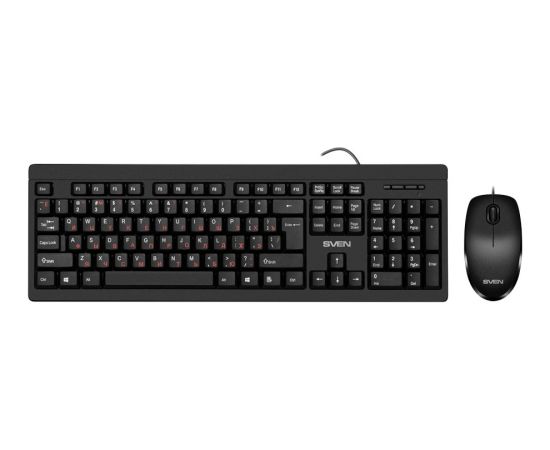 Sven   Combo Keyboard+mouse KB-S320C black (104 keys, 1000DPI, 2+1 bt.) Клавиатуры
