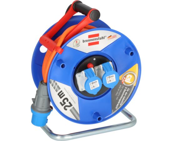 Pagarinātājs saritināms uz spoles Brennenstuhl 1182760100; 25 m; 3x2,5 mm² Strāvas pagarinātāji