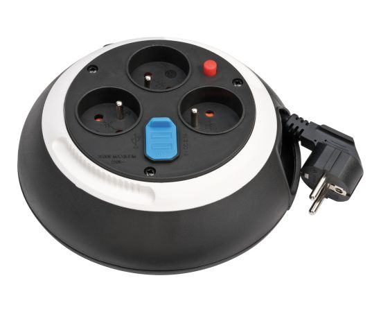 Pagarinātājs saritināms uz spoles Brennenstuhl 1109224600; 3 m; 3x1,5 mm² Strāvas pagarinātāji