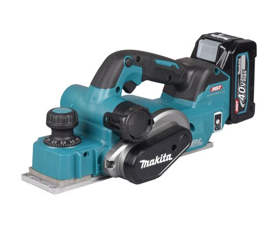 Ēvele ar akumulatoru Makita KP001GM202; 40 V; 2x4,0 Ah akum. Ēveles