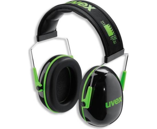 Ausu aizsargi Uvex K1; 28 dB; melns / zaļš Citi darbarīki un piederumi