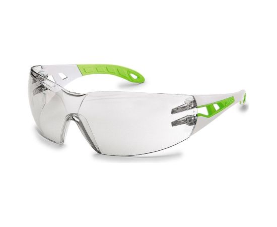 Aizsargbrilles Uvex Pheos S; skaidrs; balts / zaļš Citi darbarīki un piederumi