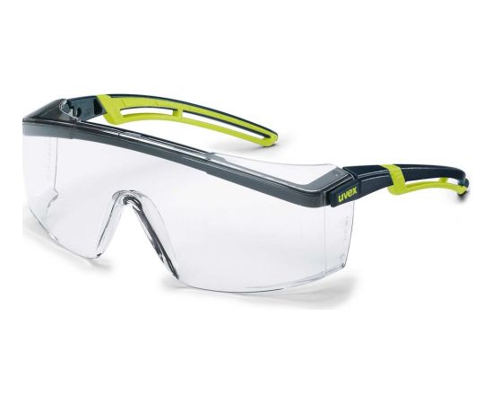 Aizsargbrilles Uvex Astrospec 2.0; skaidrs; melns / zaļš Citi darbarīki un piederumi
