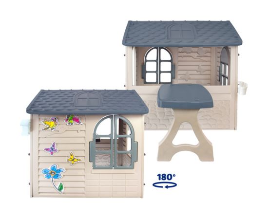 Mochtoys Детский домик садовый со столом и стулом 122x175x120,5 cm 13010 Новости - Детские товары